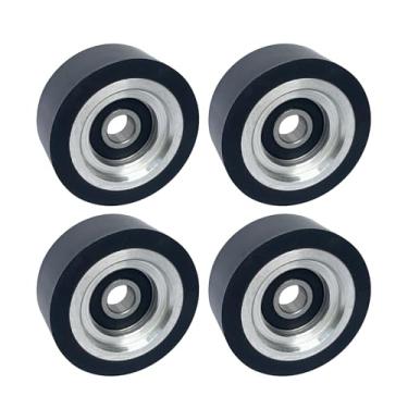 Imagem de Rolamento de rolo de suporte de secador 70298701P conjunto de 4 peças para substituição de rolamento de rolos Alliance Huebsch Speedqueen preto