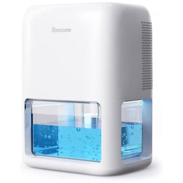 Imagem de Desumidificador para Casa 1,8L, Silencioso com Temporizador, Descongelamento Automático e Área 46m2, BREEZOME MCS008, Branco