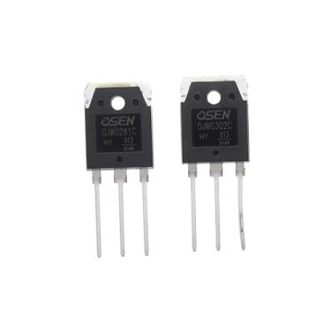 Imagem de 1 par OJW0302C (W0302C NJW0302G W0302G) + OJW0281C (W0281C NJW0281G W0281G) NPN PNP Transistor de potência de silício TO-3PN 230V 13A 130W hFE:80-160