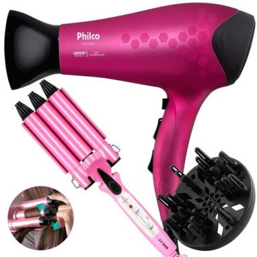 Imagem de Secador De Cabelo Philco Profissional 2200w Ions Ar Quente Frio Stilo 
