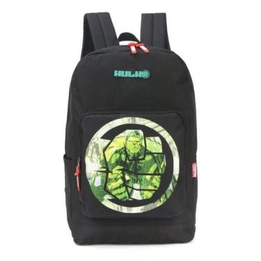 Imagem de Mochila Costas Hulk Os Vingadores Marvel Luxcel Original, Preto