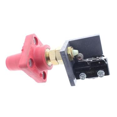 Imagem de Leviton Série 16RSW-R 16, tipo de câmera, conector de painel fêmea nariz cônico, com micro interruptor, alcance contínuo de cabos, vermelho