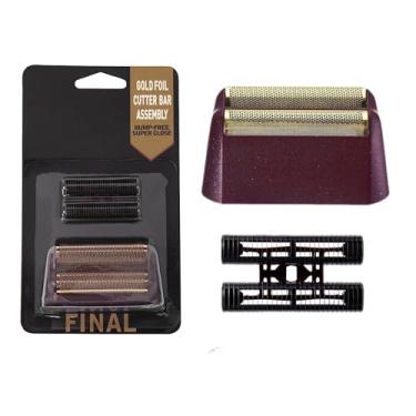 Imagem de Lâmina de substituição profissional 5 Star Series Finale Shaper Super Close e conjunto de barra de corte compatível com Wahl Shaver Foil modelo 7043-100,7031-100 cabeças de substituição (1 pacote