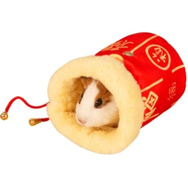 Imagem de Bolsa de transporte Sugar Glider, bolsa de dormir para animais pequenos com ventilação respirável e cordão, bolsa de viagem portátil para planador de açúcar, rato, esquilo, porquinho-da-índia,