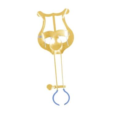 Imagem de menolana CLARINET LYRE Holder Musical Instruments Acessórios Titular do instrumento Metal Clarinet Selpuss Lyre para Iniciante do Clarinete, 14.7x2.3x4.6cm