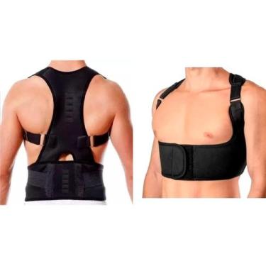 Imagem de Cinta Magnética Colete Corretor Ajuste Postura Coluna Tamanho XL - Lul
