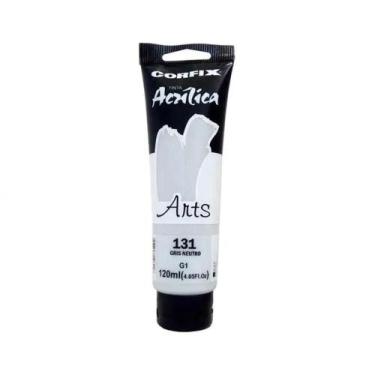 Imagem de Tinta Acrílica 120ml G1 131 Gris Neutro Corfix, 131 - GRIS NEUTRO