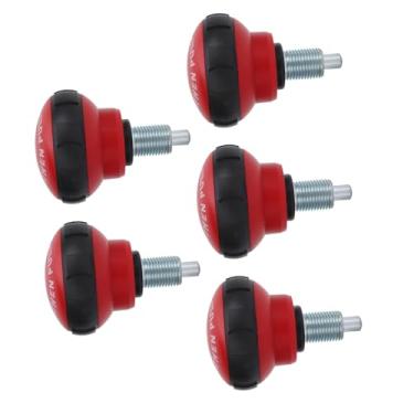 Imagem de Fitness Spring Pull Pin Boneco, 5pcs Redução Rápida Ajuste do Parafuso Parte de Substituição do Botão para Equipamentos de Fitness As Bicicletas de Exercício (Vermelho preto)