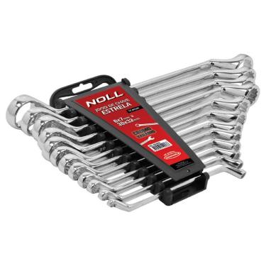 Imagem de Jogo de Chave Estrela Cromo Vanadium 12 peças Noll