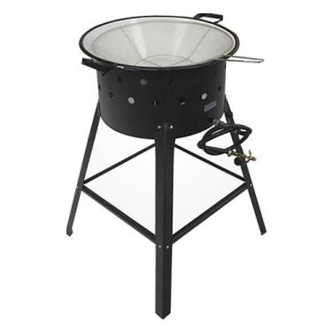 Imagem de Fritador Pasteleiro 14 Litros Metal Brey com Cesto TP - 07 - CC