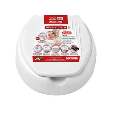 Imagem de Assento Vaso Elevado 7,5 Pós Cirurgia Com Tampa +Reforçado - Mebuki