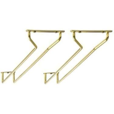 Imagem de Ótimo conjunto de credenciais de 5 a 25 cm de comprimento, suporte de vidro para vinho, suporte para pendurar arame, suporte para pendurar de vidro de vinho, suporte para pendurar para armários, acabamento cromado, Brass, 10, 1