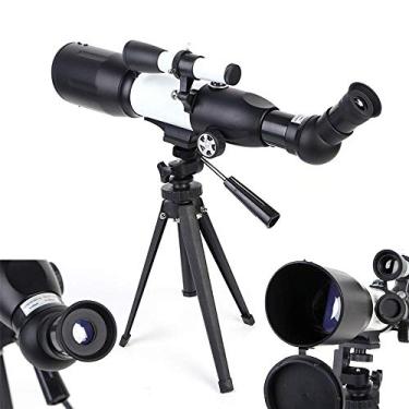 Imagem de ZYHSIJOBAS Telescópios, telescópios para adultos, monóculos astronômicos de alta definição com tripé e localizador para crianças, adultos, iniciantes, prata
