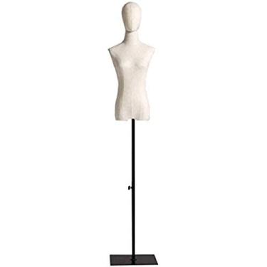 Imagem de CUTPOIY Manequim feminino alfaiates manequins corpo corpo busto forma busto para exibição de roupas modelo manequim (D pequeno)