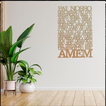 Imagem de IMGROPPO Quadro Decorativo Mandala Pai Nosso, MDF, 60x45 cm, Decoração de Parede