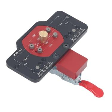 Imagem de Jig de Perfuração de Dobradiça Liga Alumínio para Instalação Precisa Gabinete e Porta, Design Compacto e Portátil