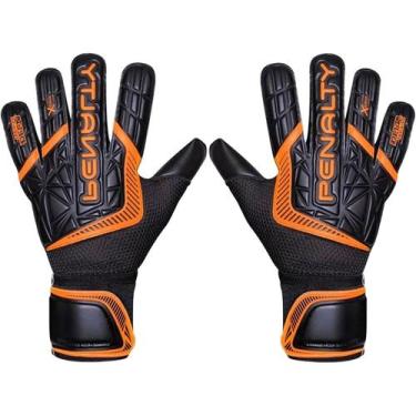 Imagem de Luva de Goleiro Penalty Delta Training Adulto Futebol Treino, 08, Pret