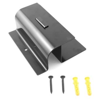 Imagem de ZYAMY Ganchos de escada de garagem, montagem na parede, monociclo, pátio, móveis, cadeiras, prateleira, gancho de metal para carrinho de armazenamento, preto