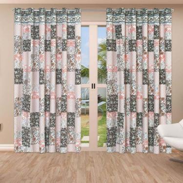 Imagem de Cortina Belline 3 Metros Sala Quarto Para Varão - Salmão