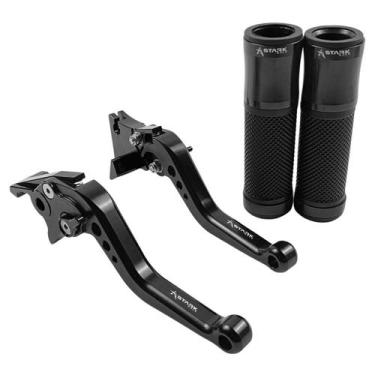 Imagem de Kit Manopla Manete Esportivo Stark Race Dafra Next 250 300 - NoBrand, 