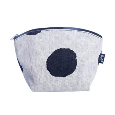 Imagem de Necessaire Estojo Basic com Fecho em Zíper Cinza Poá