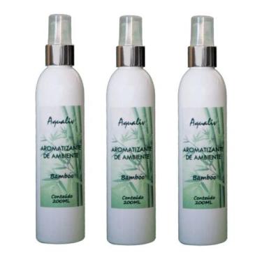 Imagem de Kit 3 Aromatizador De Ambientes Aroma Bamboo Frasco 200Ml - Borlen