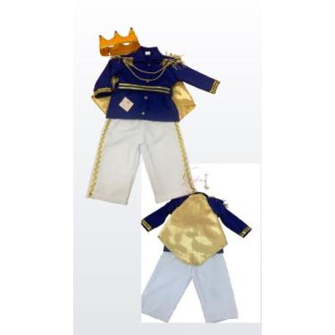 Imagem de Fantasia infantil Realeza luxo azul royal - Érika moda e confecção, TA