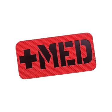 Imagem de Adesivo tático de identificação médica com gancho de suporte de primeiros socorros para IFAK, bolsa EMT, equipamentos médicos, mochilas compatíveis com painéis de velcro