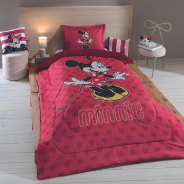 Imagem de Edredom Cama Solteiro Minnie Romântica 1,60m X 2,40m - Gici Casa
