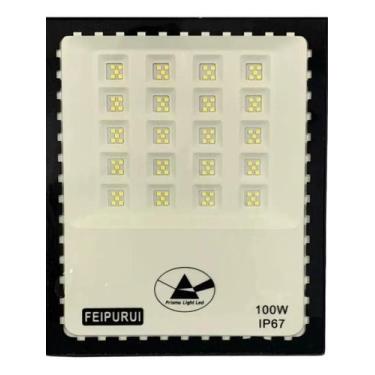 Imagem de Refletor Led 100w Holofote Branco Frio Bivolt Prova D Agua ip67 Micro 