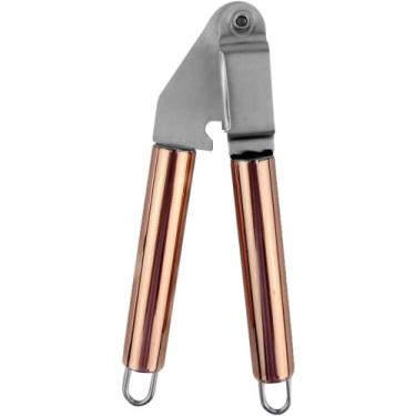 Imagem de Espremedor De Alho Aco Inox Rose Gold 18cm