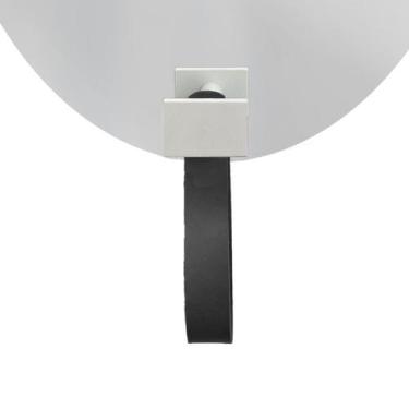 Imagem de Espelho Funcional Hook Branco Alça Preta 60x40 Cm Oval - e2g Design