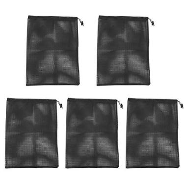Imagem de Phefop Bolsa de Filtro de Bomba, 5pcs de Malha Portátil Mesh Saco de Bolsa Acessórios, Malha de Grade Industrial, Cordão Conveniente, Peso Leve e Portátil, Malha Industrial para Rede