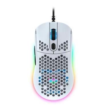 Imagem de Mouse Gamer Force One Gripen, RGB, 12000 DPI, 7 Botões, Ambidestro, Branco - FR.MO.GP.01