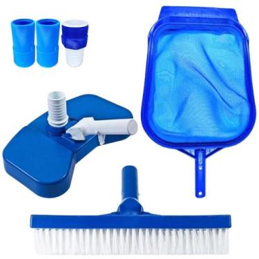 Imagem de Kit Limpeza Para Piscinas De Fibra/Vinil/Alvenaria Compacto - Shopnego