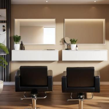 Imagem de Penteadeira Suspensa com Gaveta Multifuncional Corrediça Organizadora Maquiagens Hall de Entrada