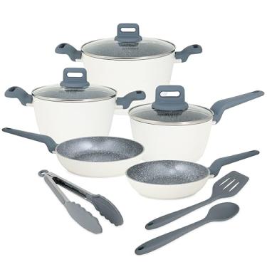 Imagem de Jogo de Panelas Cerâmica Antiaderente 8 Peças – Neuhaus Ceramic Edition Off-White | Compatível com Fogão por Indução