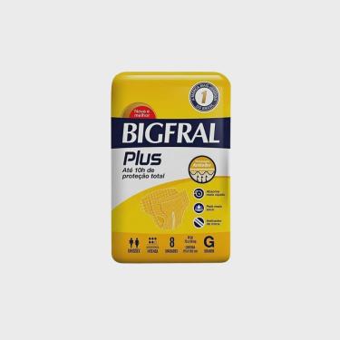 Imagem de Fralda geriátrica bigfral plus (tam. G - pct c/ 08 unds. ) - bigfral