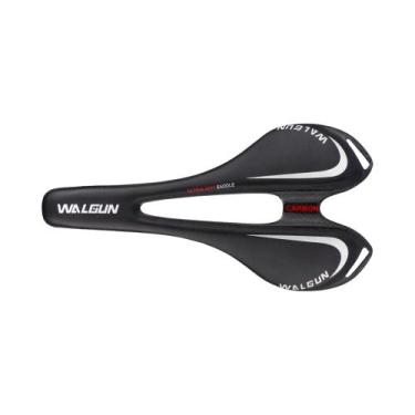 Imagem de Selim De Bicicleta Unissex Totalmente Em Carbono, Trilhos Ovais, Assen