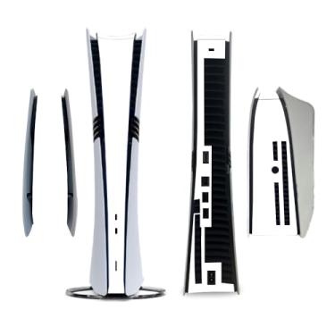 Imagem de Adesivo lateral completo para PS5 PRO Disc Console Center Skin Console Skin Decalque Vinil Skin Pure Color (Branco)