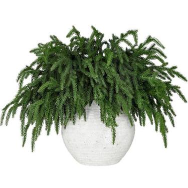 Imagem de Galhos de pinho de Natal LZNPA realistas, 12 peças para decoração