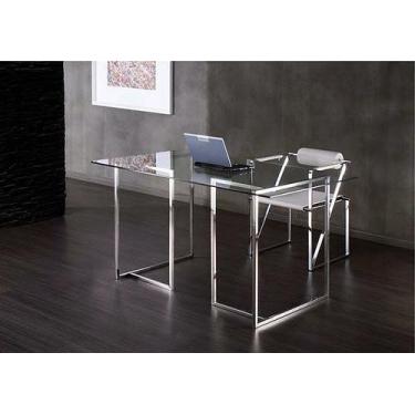 Imagem de Mesa Para Escritório Home Office em Aço Inox Luxo - Stúdio Harter