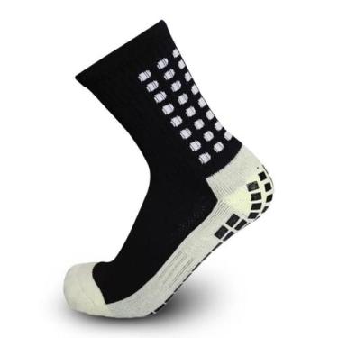 Imagem de Meia Esportiva Antiderrapante Cano Médio Futebol Academia - LNS, Único