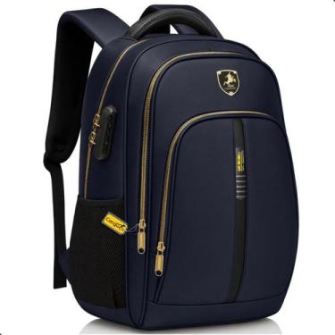 Imagem de Mochila Masculina Feminina Notebook Cadeado Escolar Faculdade Trabalho