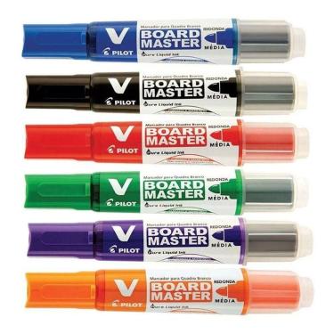 Imagem de Pincel Para Quadro Branco Recarregável Board Master 6 Unidades - Pilot
