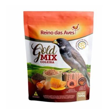 Imagem de Mistura de Sementes Reino das Aves Gold Mix Coleira 500g  Reino Das Av