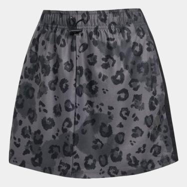 Imagem de Shorts Adidas W AOP Ski Feminino, Grafite, Preto, M