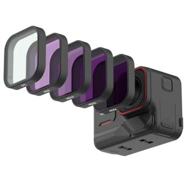 Imagem de NEOSOU Kit de filtro de lente ND Filters CPL para Insta360 Ace Pro 2, pacote com 5 CPL ND8 ND16 ND32 ND64 Filtro de densidade neutra polarizador HD vidro óptico para acessórios Insta 360 Ace Pro