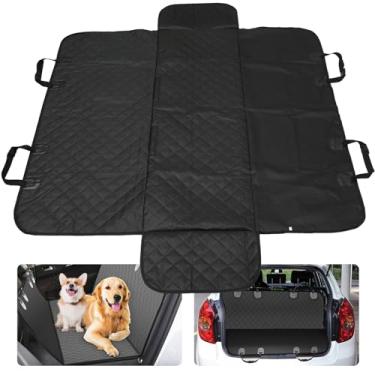 Imagem de FALESOUL Extensor de banco traseiro para cães, capa dobrável à prova de arranhões, suporta rede impermeável para cães de 150 kg para carro, cama de carro, SUV, caminhão