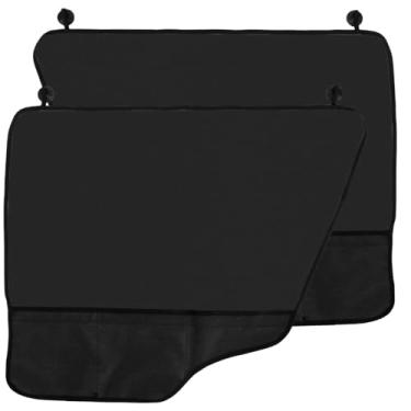 Imagem de 2 peças, protetor de porta de carro para cães, tecido Oxford 600D, interior à prova de arranhões, capa de porta de carro com bolso, capas de porta de veículo, protetor de porta lavável na máquina